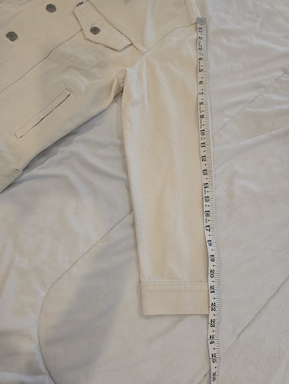 Levi's Womens NWT Ex-Boyfriend Trucker Jacket White Size Small - Picture 5 of 16